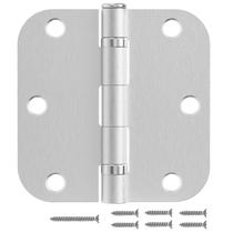 Dobradiças para Porta JIW 3,5" Níquel Escovado com Rolamento de Esferas, Kit com 6 Unidades Dobradiças para Porta JIW 3,5" Níquel Escovado com Rolamento de Esferas, Kit com 6 Unidades