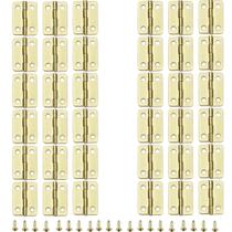Dobradiças ZCLGOOD 36 peças 2,5 x 1,8 cm mini tipo butt douradas Dobradiças ZCLGOOD 36 peças 2,5 x 1,8 cm mini tipo butt douradas