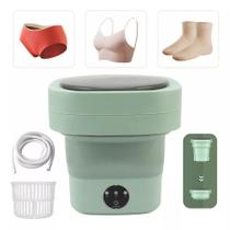 Dobrável e Conveniente: Mini Máquina de Lavar Roupas Portátil 6,5 Litros 110v Dobrável e Conveniente: Mini Máquina de Lavar Roupas Portátil 6,5 Litros 110v