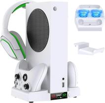 Doca De Carregamento Duplo Para Suporte De Resfriamento Xbox Series S Com Ventilador Ajustável De 3