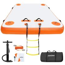 Doca flutuante inflável VoFitny 244x152x15 cm Laranja
