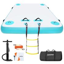 Doca flutuante inflável VoFitny 244x183x15cm para 6 pessoas