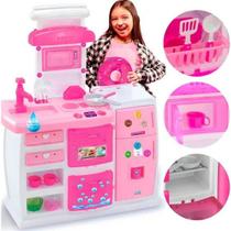Doce Cozinha Brinquedo Sai Agua Com Acessorios Magic Toys 7902 Doce Cozinha Brinquedo Sai Agua Com Acessorios Magic Toys 7902