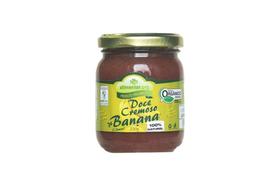Doce cremoso de banana sem adição de açúcar (chimia) orgânico alimentar 220 g