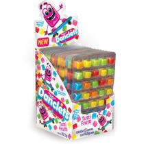 Doce Danclets Cartela 5X7 Tutti Frutti Display com 15
