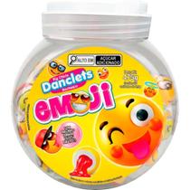 Doce Danclets Emoji com Recheio Sortido Pote com 50 Doce Danclets Emoji com Recheio Sortido Pote com 50
