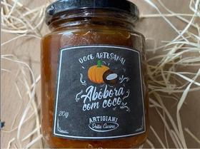 Doce de Abóbora com Coco Artesanal 210g Doce de Abóbora com Coco Artesanal 210g