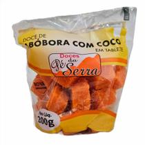 Doce de Abóbora com Coco em Cubinhos 200g Doces Pé da Serra Doce de Abóbora com Coco em Cubinhos 200g Doces Pé da Serra