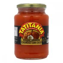 Doce de Abóbora Cremoso com Coco Tatitânia - Pote de Vidro - 650 g - 200007 Doce de Abóbora Cremoso com Coco Tatitânia - Pote de Vidro - 650 g - 200007