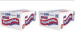 Doce De Amendoim Paçoca Rolha Embalada Paçoquinha com 100 unidades 2 caixas - Amendupã