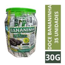 Doce de banana bananinha palito cremosa kidoce com 35un 1,050kg Doce de banana bananinha palito cremosa kidoce com 35un 1,050kg