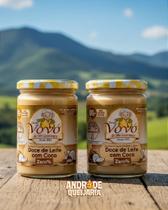 Doce de Leite com Coco Zero Açúcar - Kit com 2 Potes de 400g Doce de Leite com Coco Zero Açúcar - Kit com 2 Potes de 400g