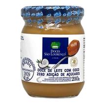 Doce De Leite Com Coco Zero São Lourenço 210G Doce De Leite Com Coco Zero São Lourenço 210G