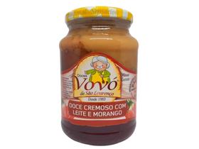 Doce de Leite com Morango Cremoso Mineiro 650g - Doces Vovó De São Lourenço