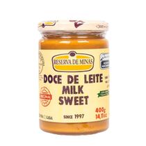 Doce de Leite Cremoso 400g Milk Sweet Reserva de Minas Original Pote de Vidro Gourmet