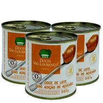 Doce de Leite Diet SÃO LOURENÇO Lata 345g (3 latas)