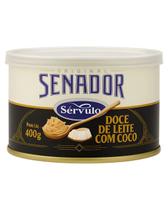 Doce de Leite Mineiro Cremoso Senador Servulo com Coco Lata de 400g