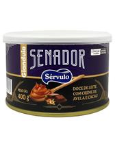 Doce De Leite Mineiro Senador Tradicional Com Cacau E Avelã Lata De 400g