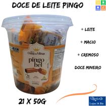 Doce de Leite Pingo Bel de Leite Ouro de Minas 1.050 Kg c/21 Unidades de 50g