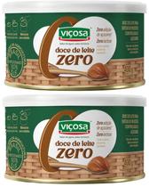Doce De Leite Premium Viçosa Zero Açúcar Zero Lactsose Lata 400 Gramas Kit 2 Latas