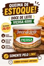 Doce de Leite Viçosa 400g Lata Tradicional Cremoso Premium Minas Gerais FIFO Doce de Leite Viçosa 400g Lata Tradicional Cremoso Premium Minas Gerais FIFO