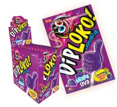 Doce Dip Loko Explosive Uva Display Com 15Unx11g