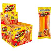 Doce Hot Dog Gelatina Sabor Tutti-frutti Display Com 24 Unidades Doce Hot Dog Gelatina Sabor Tutti-frutti Display Com 24 Unidades