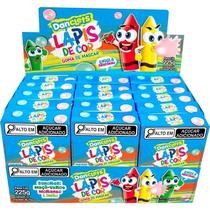 Doce Lápis De Cor Danclets Sabores Display Com 15 Doce Lápis De Cor Danclets Sabores Display Com 15