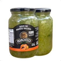 Doce Mamão Ralado Franchesco 680g Tradicional Caseiro
