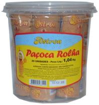 Doce Paçoca Rolha Astron 52G Pote Com 20 Unidades Atacado