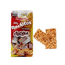 Doce Pé De Moleque Crocante Rockitos Balsamo 800gr c/ 50un