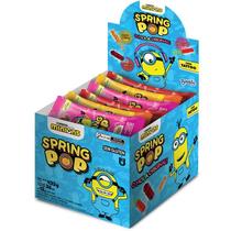 Doce Spring Pop Minions Com Tatuagem Display Com 36 Unidades Doce Spring Pop Minions Com Tatuagem Display Com 36 Unidades