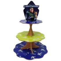 Doceiro Três Andares - Lightyear - MDF - 1 unidade - Grintoy - Rizzo Doceiro Três Andares - Lightyear - MDF - 1 unidade - Grintoy - Rizzo