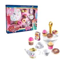 Doces Da Princesa Chá C/ Suporte P/ Cupcake Donuts-Zuca Toys