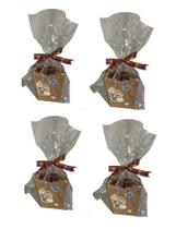 Doces Festa Junina Arraiá c/17 doces -Kit 4 Cestas Cachepot