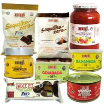 Doces geleias e sequilhos diet hue - kit 8 unidades