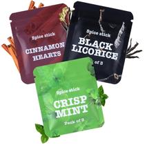 Doces retrô à base de plantas Cores Boderi, 3 pacotes de 9 núcleos