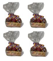 Doces Sortidos Festa Junina Arraiá Com 17 Doces-Kit 4 Cestas