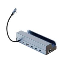 Dock 6 Em 1 Para Steam Deck Com 3 USB 3.0, HDTV 4K 60Hz, Ethernet Gigabit E Hub PD 100W Para Steam