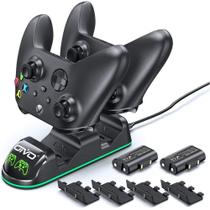 Dock Carregador Duplo + 2 Bateria Xbox Series One S X Preto - Oivo