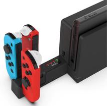 Dock Carregador Joycon para Nintendo Switch 4 Slots Compacto - IPLAY