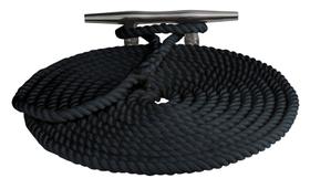 Dock Line Sea Dog 302112030BK-1 de nylon trançado duplo 1/2 x 30'