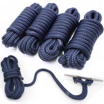 Dock Lines INNOCEDEAR, pacote com 4, 1,27 cm x 4,57 m de nylon de qualidade marítima Dock Lines INNOCEDEAR, pacote com 4, 1,27 cm x 4,57 m de nylon de qualidade marítima