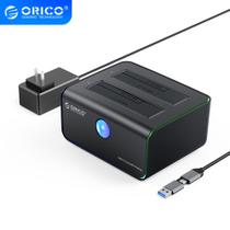 Dock Station 2 Baias SATA 2.5/3.5 USB 3.2 Tipo-C 10Gbps RGB - Orico