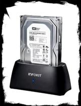 Dock Station Case Para HD e SSD Sata 2,5" 3,5" USB 3.0