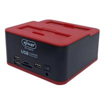 Dock Station Case Para Hd SATA 2.5" ou 3.5" Pendrive Sd Usb 2.0 Knup KP-HD819