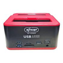 Dock Station Case para Hd Sata Pendrive Sd Usb 3.0 Knup KP-HD820