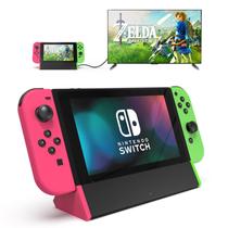 Dock Station de TV SiwiQu para Nintendo Switch/Switch OLED rosa/verde