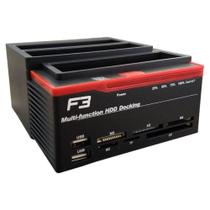 Dock station para 2 hds sata + 1 hd ide 2.5"/3.5" usb 3.0 jc-doc893u3 f3