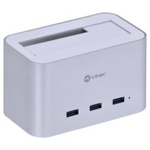 Dock station para hd 2.5" e 3.5" com 3 usb 3.0 funciona como hub - ds-a30hb - Vinik